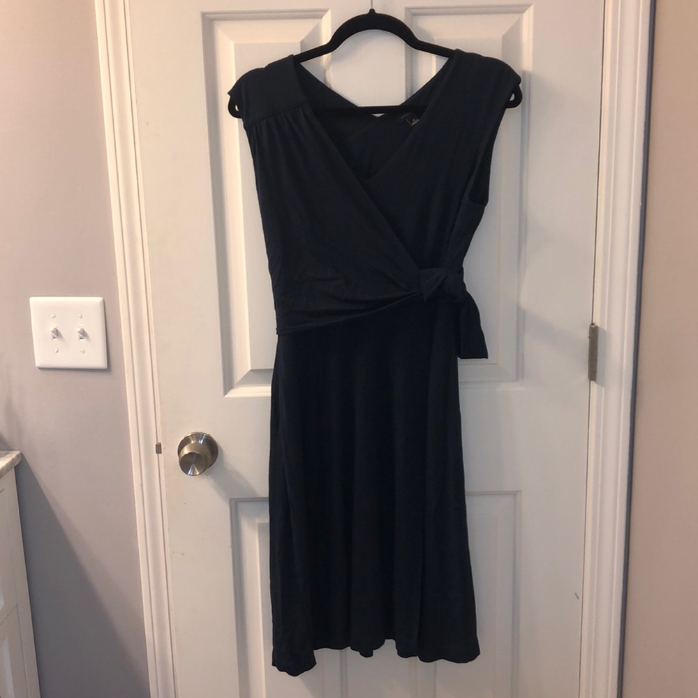 Navy Wrap Dress